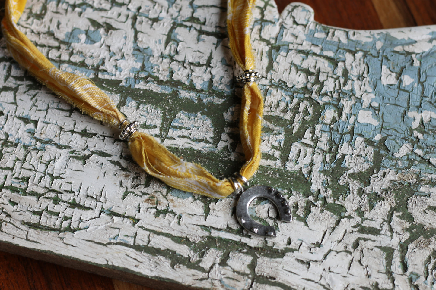 Mustard Horseshoe Necklace