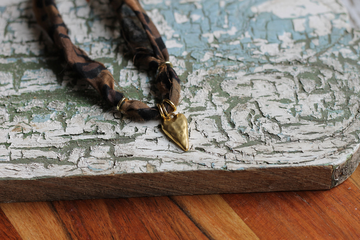 Cheetah Heart Necklace