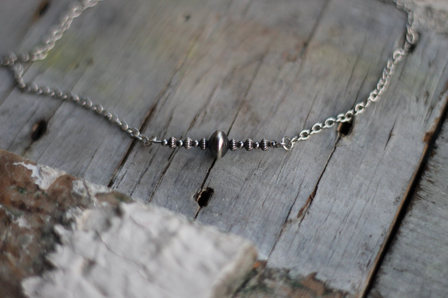 Dainty Saucer Navajo Pearl Necklace