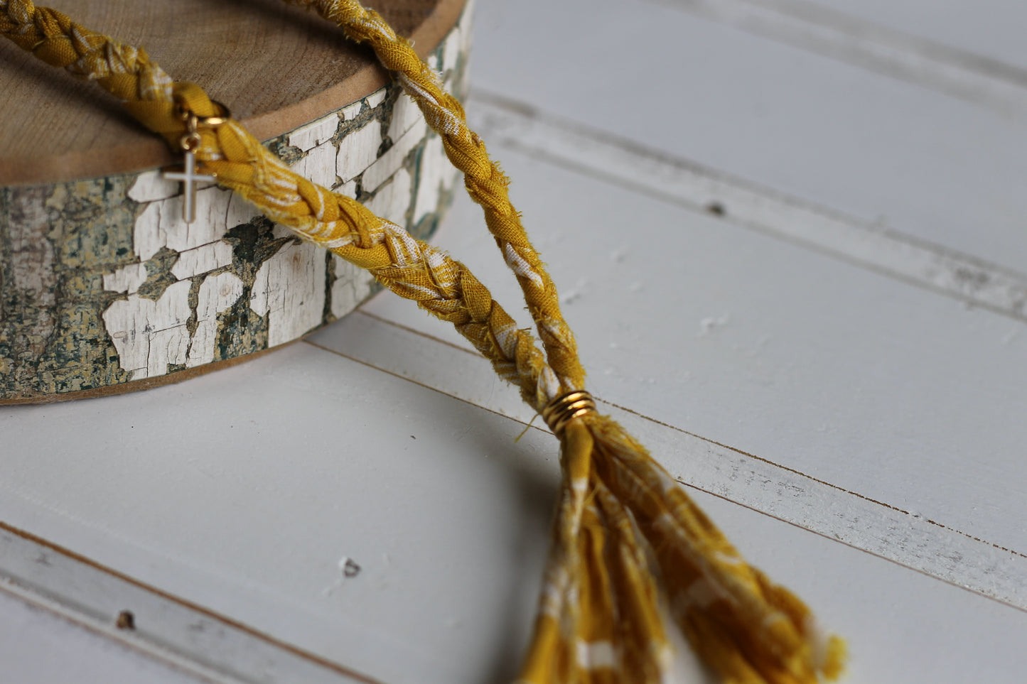 Callahan Cross Tassle Necklace