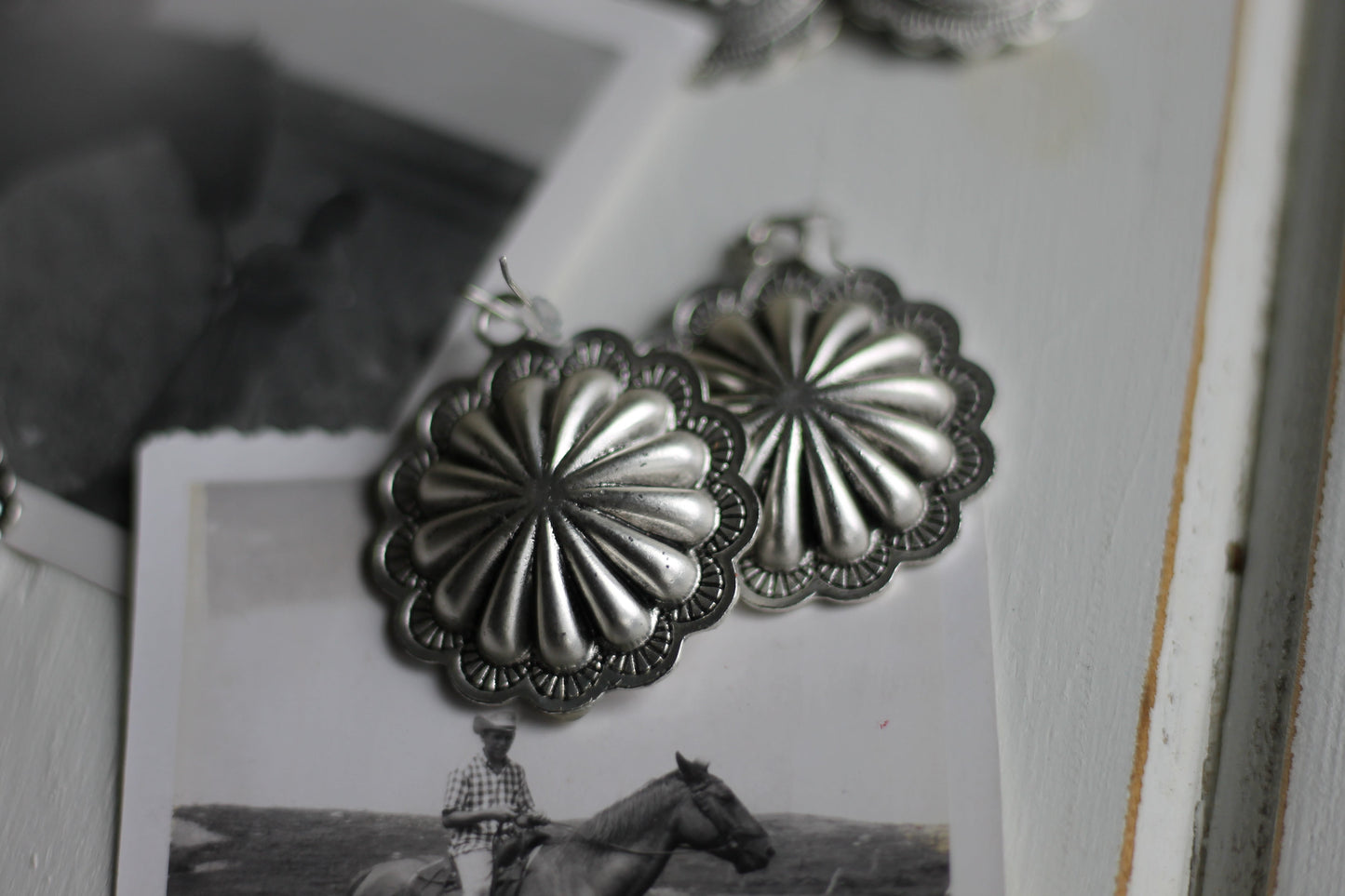 Round Concho Earrings