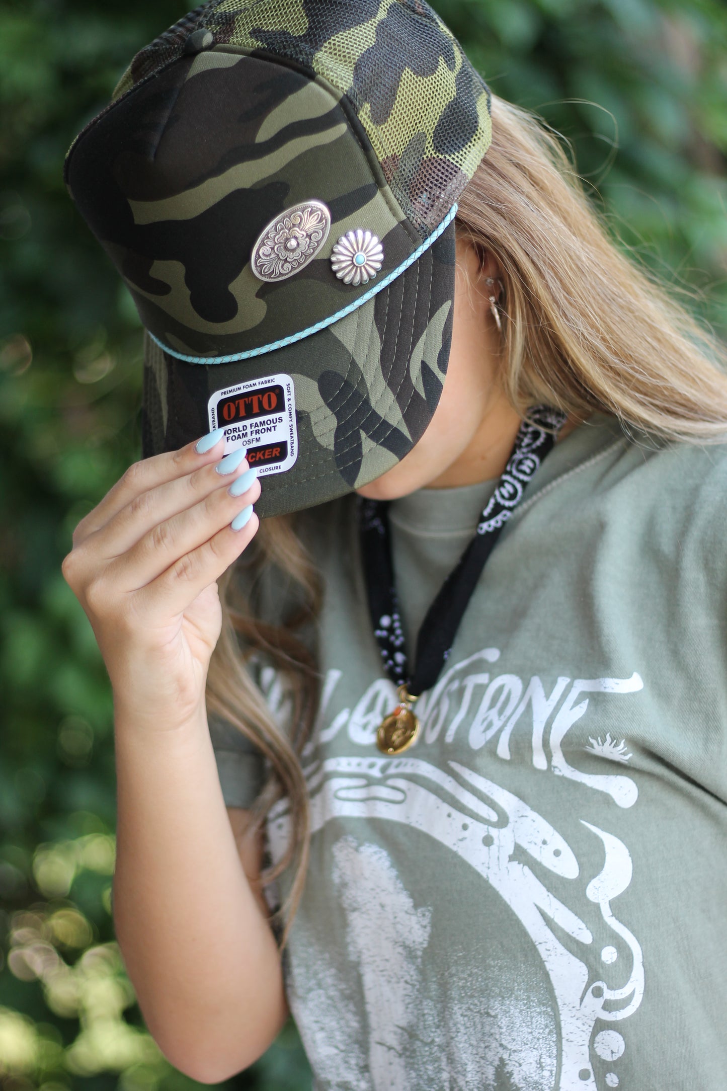 Camo Concho Trucker Hat