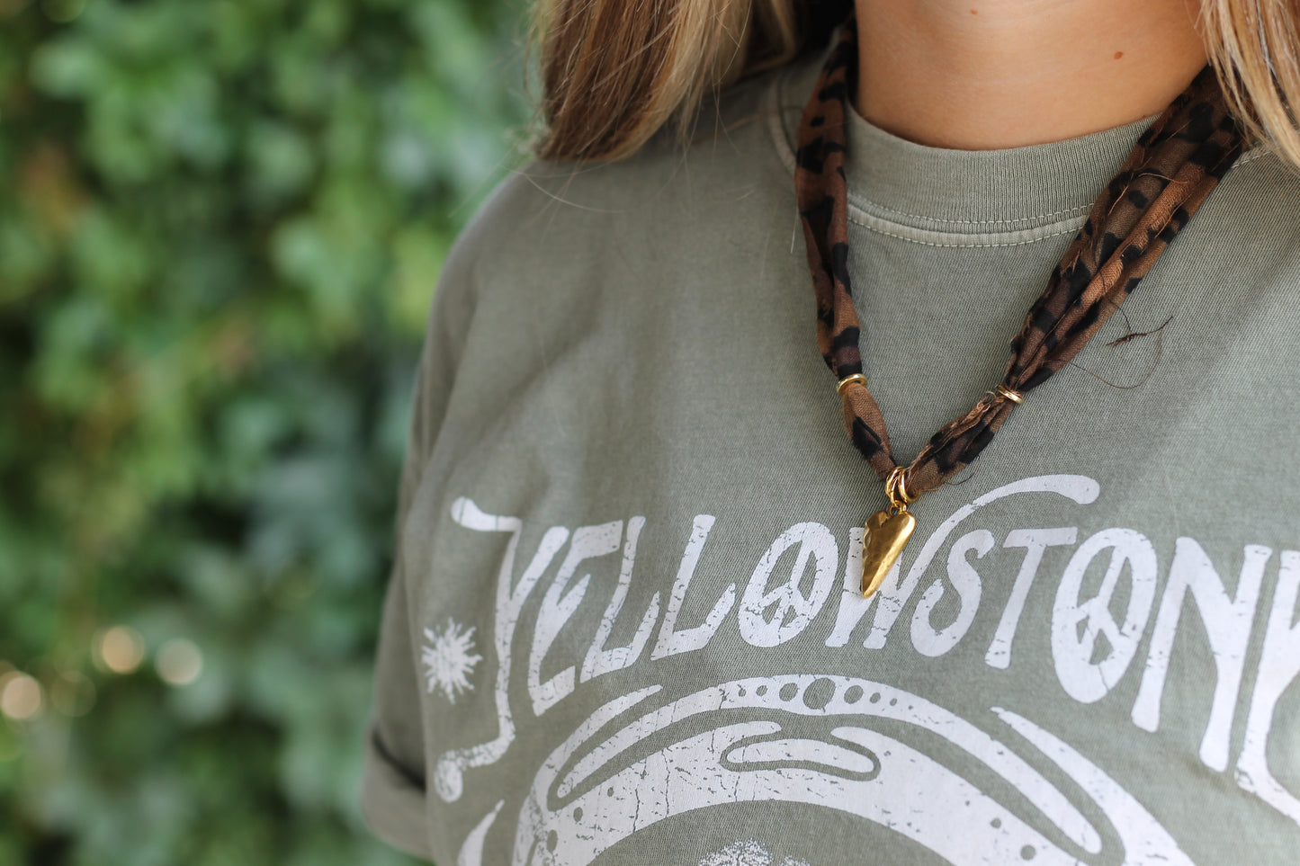 Cheetah Heart Necklace