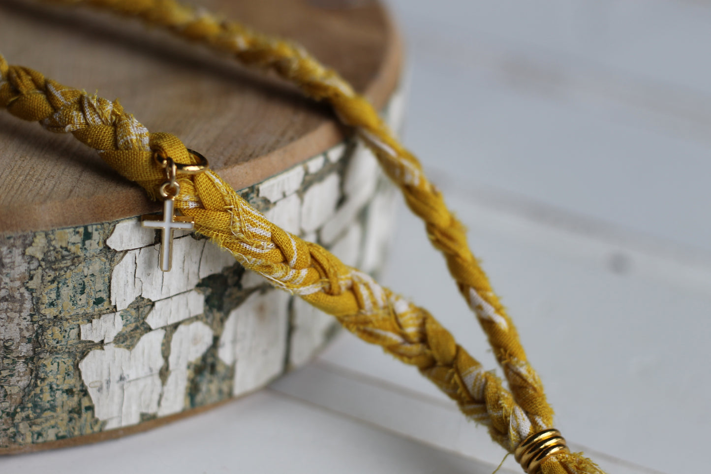 Callahan Cross Tassle Necklace