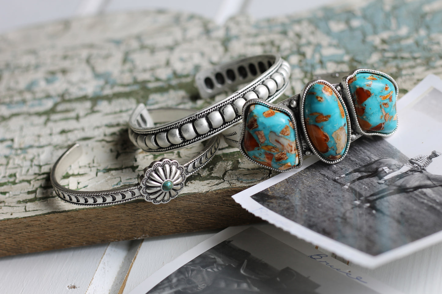 Concho Cuff Bracelet