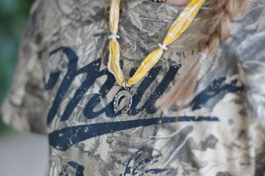 Mustard Horseshoe Necklace