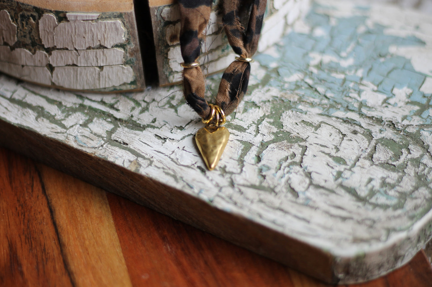 Cheetah Heart Necklace