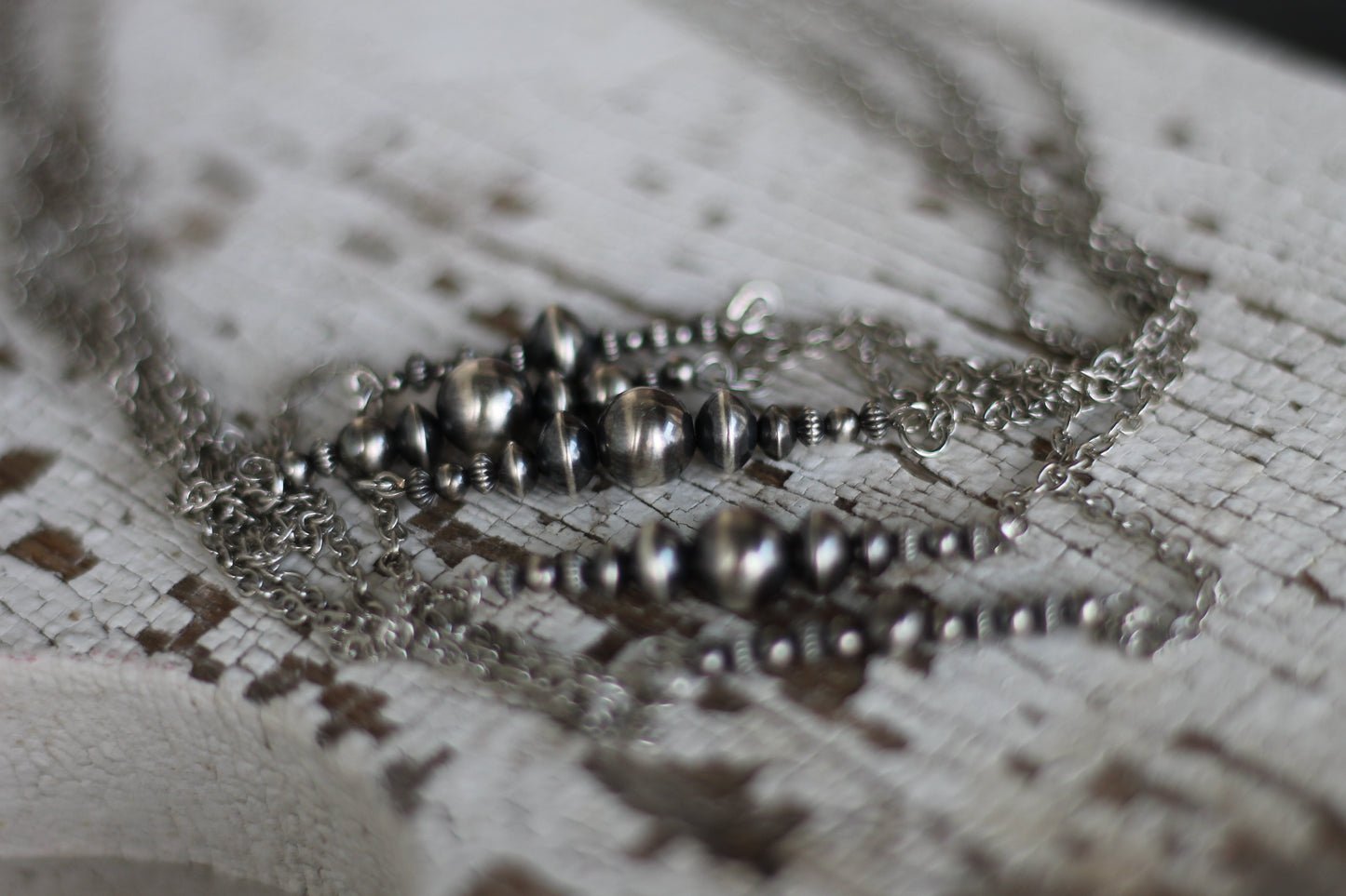 Large Bar Navajo Pearl Necklace