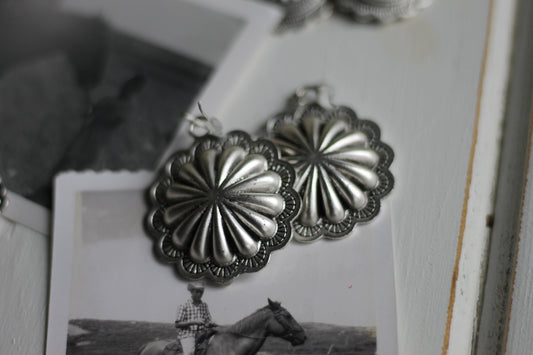 Round Concho Earrings